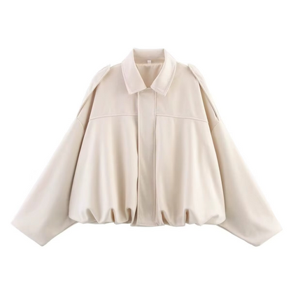 Giacca Bomber Oversize Vintage | Giacca Effetto Scamosciato