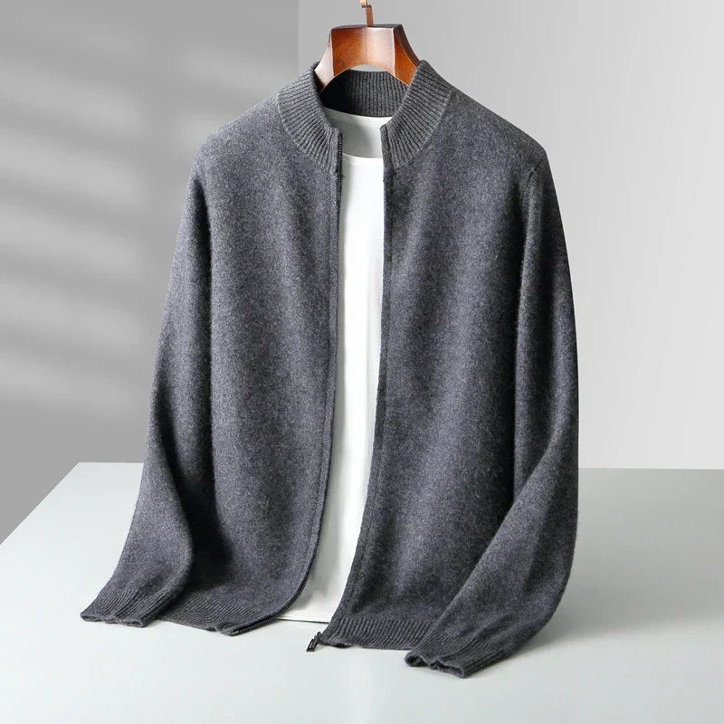 Gilet in Cashmere Premium con Zip | Eleganza Essenziale