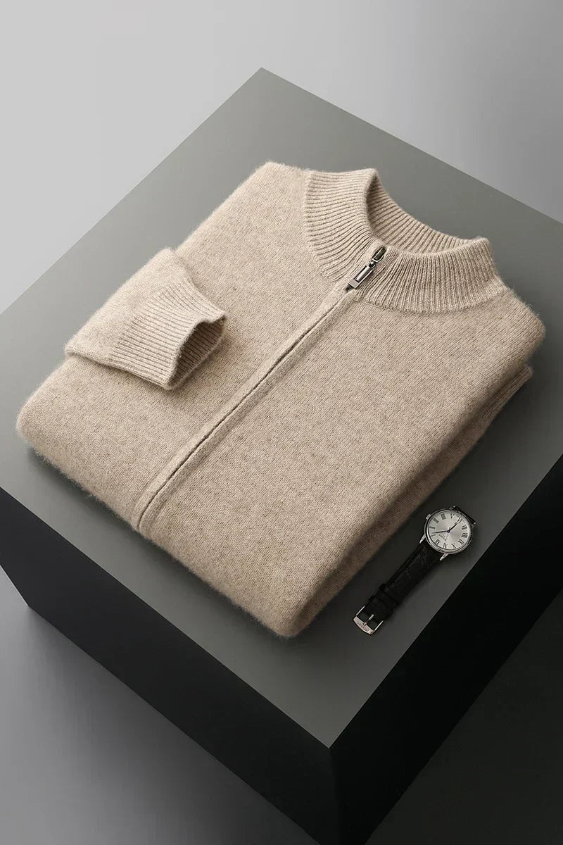 Gilet in Cashmere Premium con Zip | Eleganza Essenziale