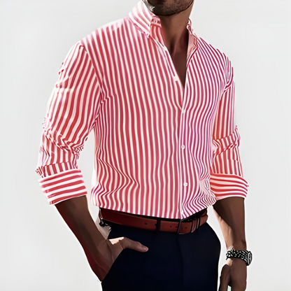 Camicia a Righe Eleganti | Stile Classico Versatile