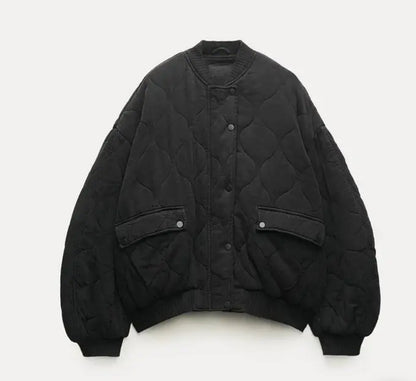Bomber Trapuntato Relaxed | Giacca Casual Imbottita