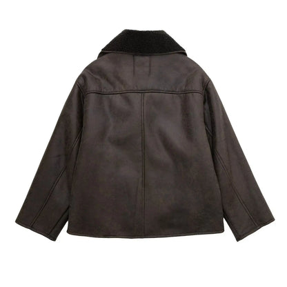 Giacca Vintage Effetto Pelle | Giacca Corta Stile Classico