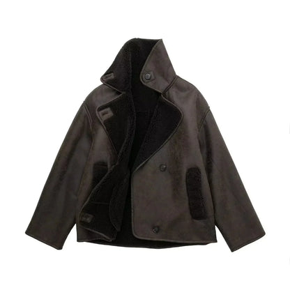 Giacca Vintage Effetto Pelle | Giacca Corta Stile Classico