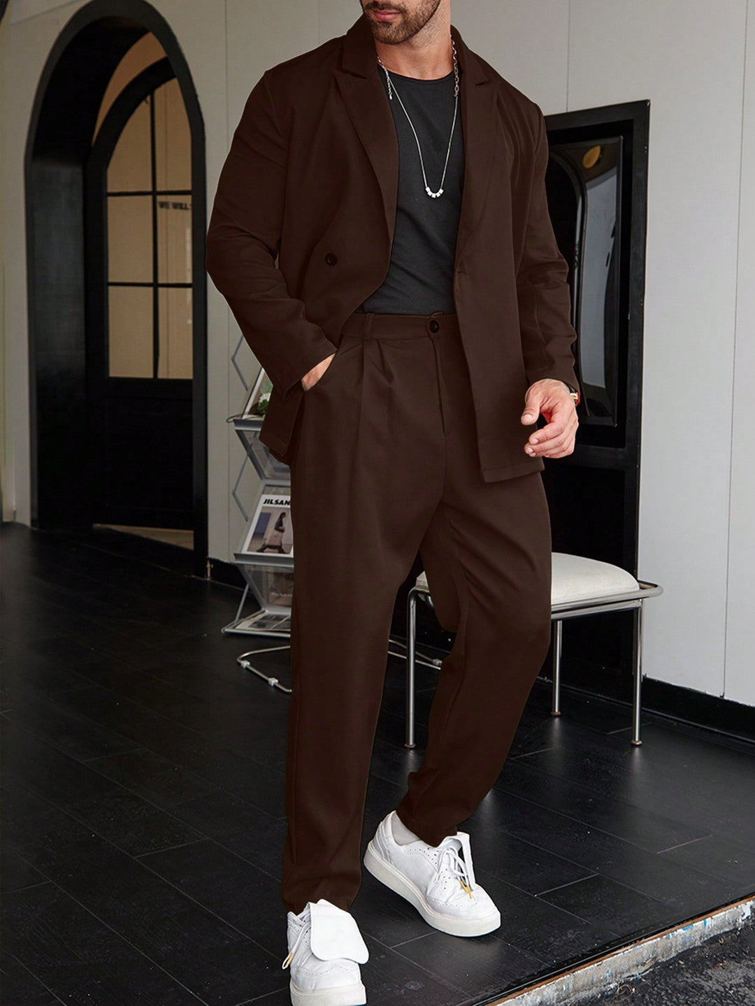 Completo Slim Fit con Revers a Punta | Blazer e Pantaloni