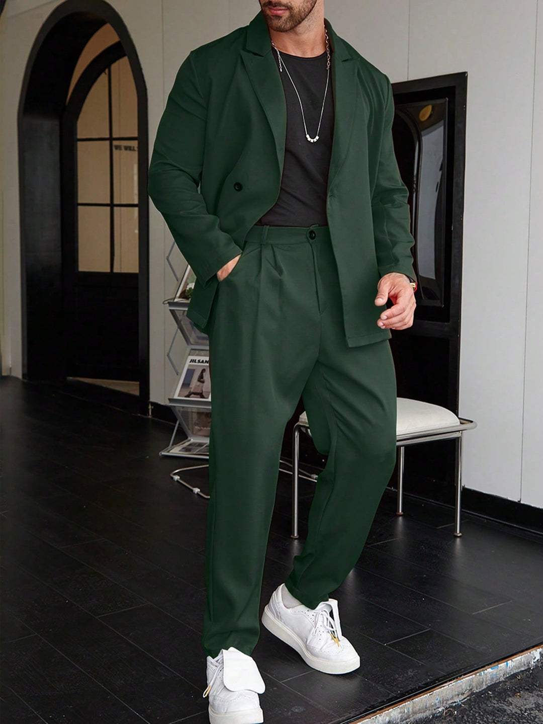 Completo Slim Fit con Revers a Punta | Blazer e Pantaloni