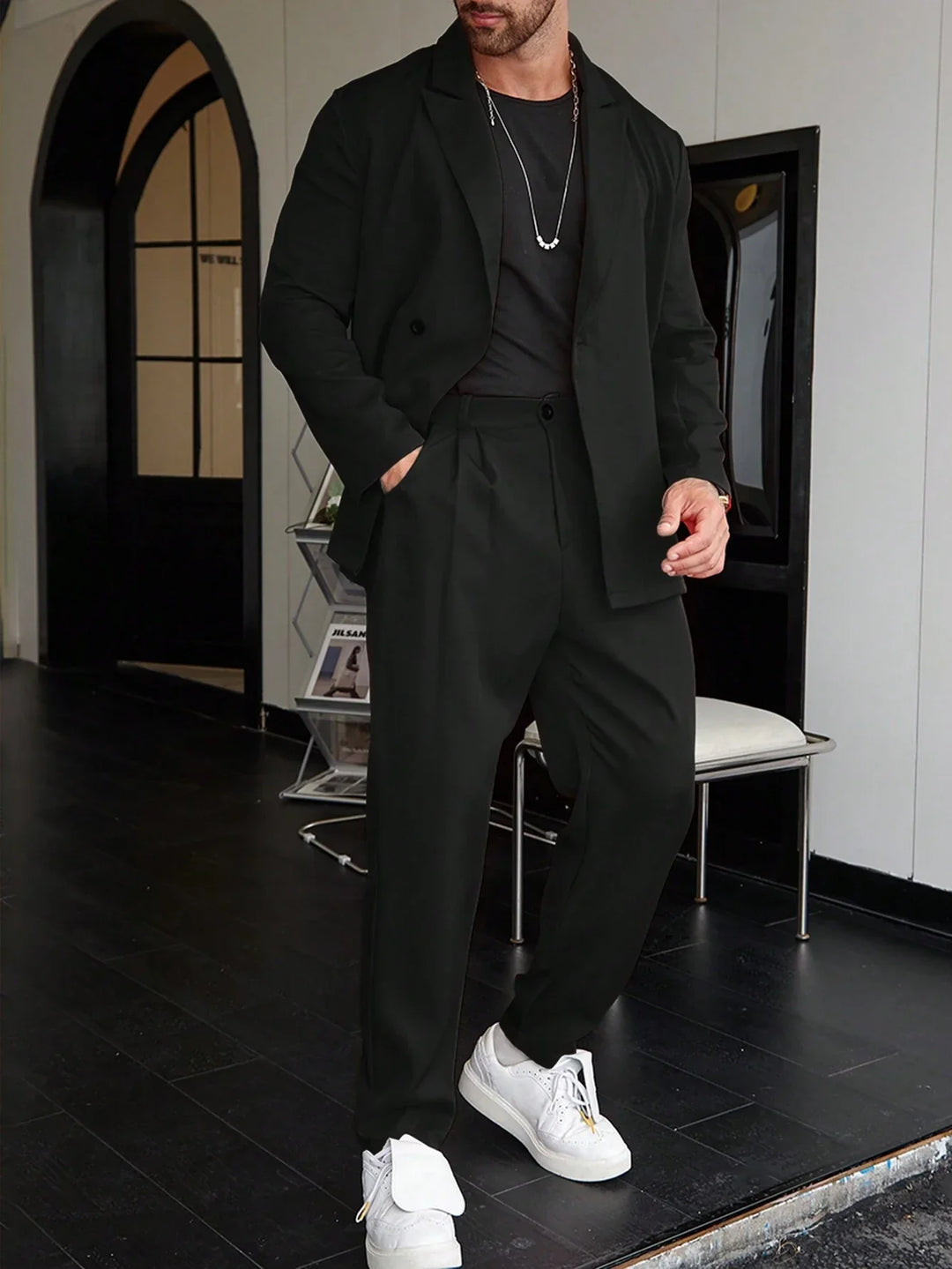 Completo Slim Fit con Revers a Punta | Blazer e Pantaloni