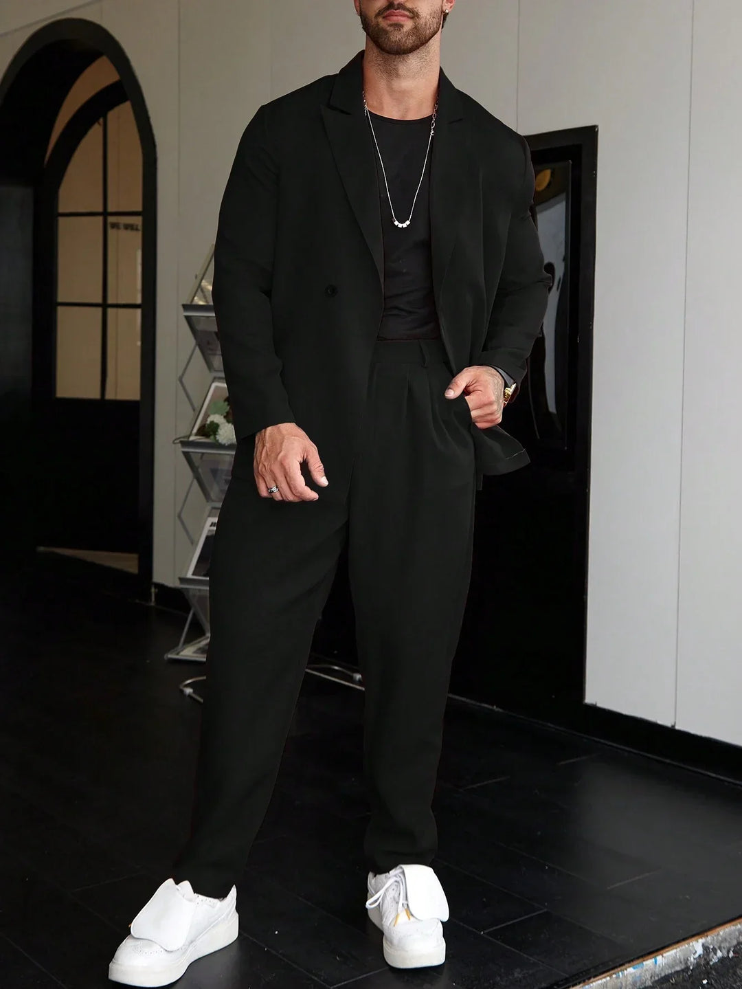Completo Slim Fit con Revers a Punta | Blazer e Pantaloni