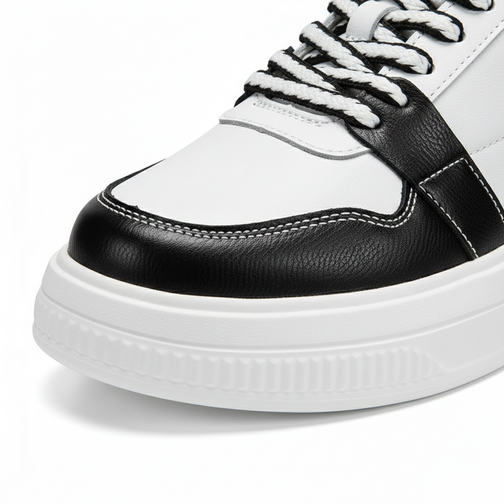 Sneakers con Rialzo Interno e Dettagli a Contrasto | Comfort