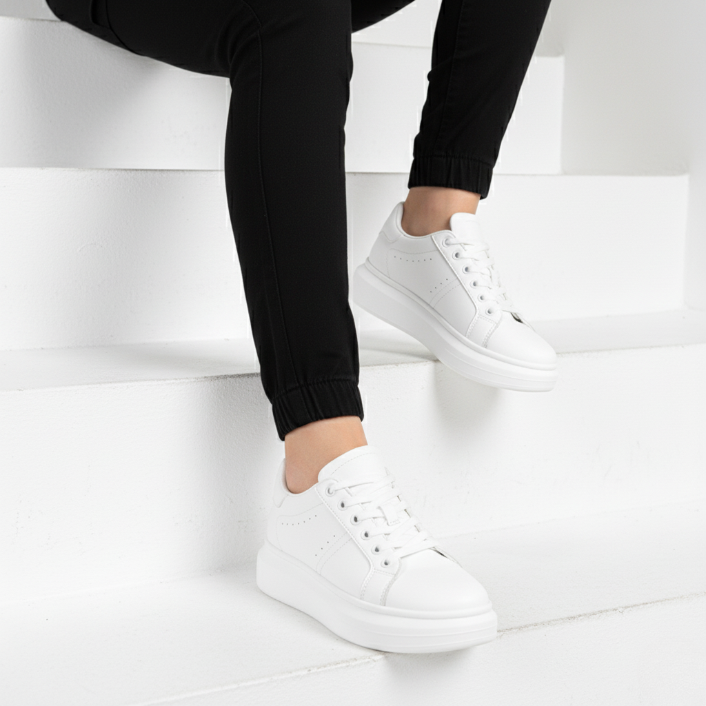 Sneakers con Rialzo Interno e Design Pulito | Comfort Quotidiano