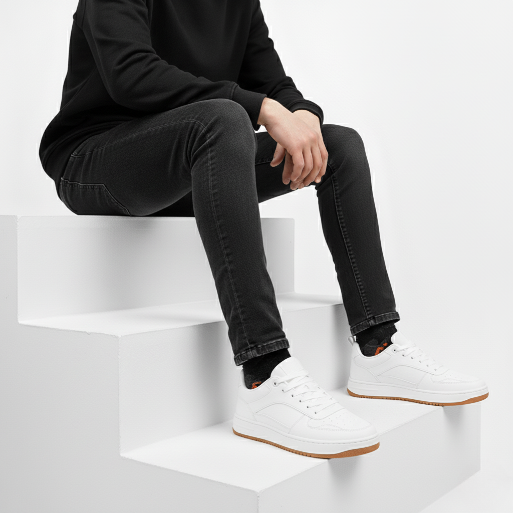 Sneakers con Rialzo Interno e Suola Robusta | Comfort
