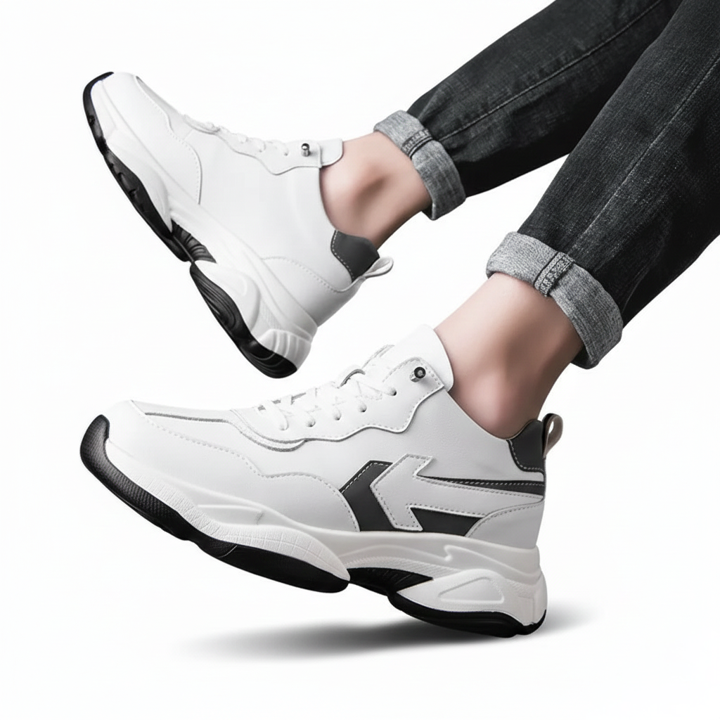Sneaker con Rialzo Invisibile | Comfort Ergonomico