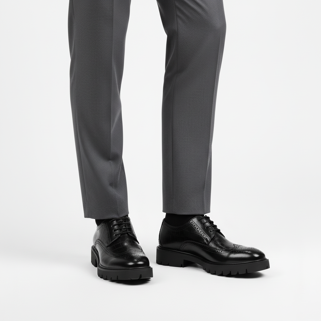 Scarpa con Rialzo Invisibile | Vestibilità Ergonomica