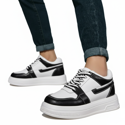 Sneakers con Rialzo Interno e Dettagli a Contrasto | Comfort