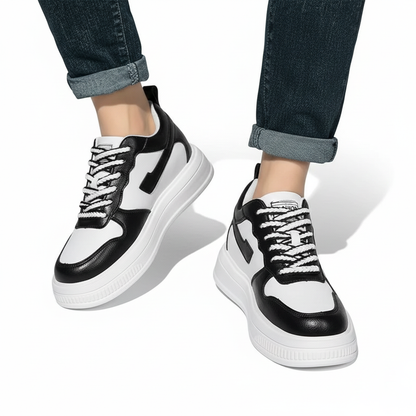 Sneakers con Rialzo Interno e Dettagli a Contrasto | Comfort