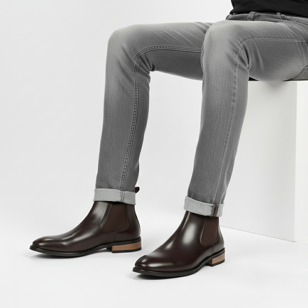 Scarpa con Rialzo Invisibile | Discrezione e Classe