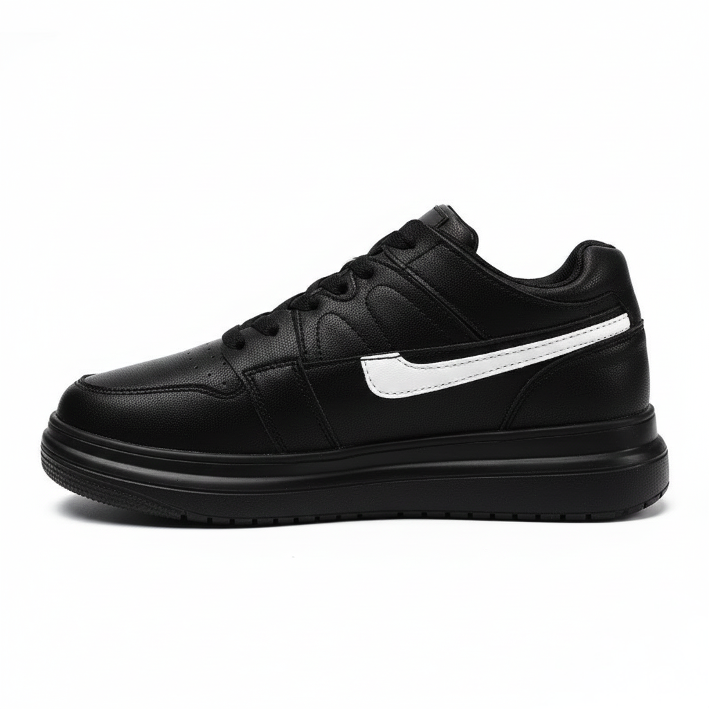 Sneakers con Rialzo Interno e Dettagli a Contrasto | Comfort