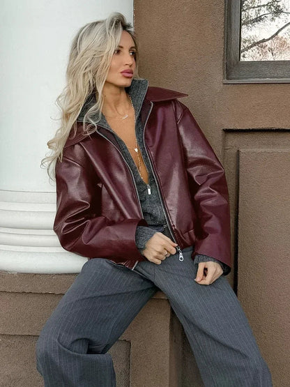 Giacca Classica in Ecopelle | Stile Elegante Moderno
