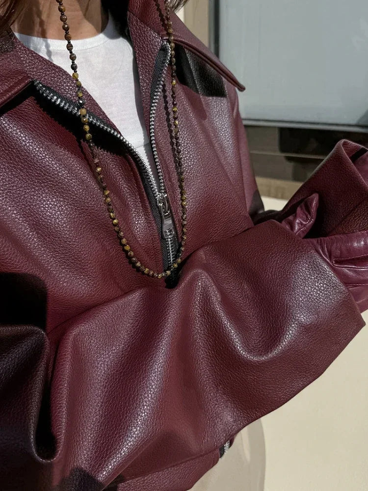 Giacca Classica in Ecopelle | Stile Elegante Moderno