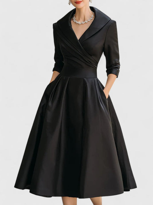 Vestito Midi Elegante | Linea Fluida e Stile Raffinato