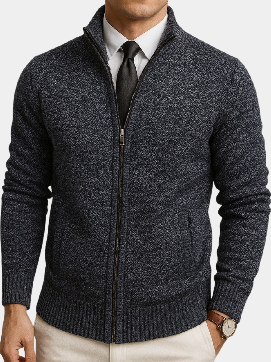 Cardigan in Lana con Zip | Eleganza e Comfort Su Misura