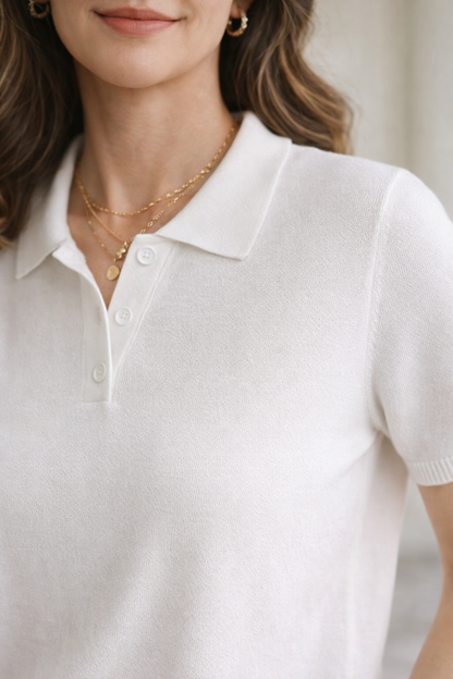 Polo con Colletto e Bottoni in 100% Cotone | Ideale per la Stagione Estiva