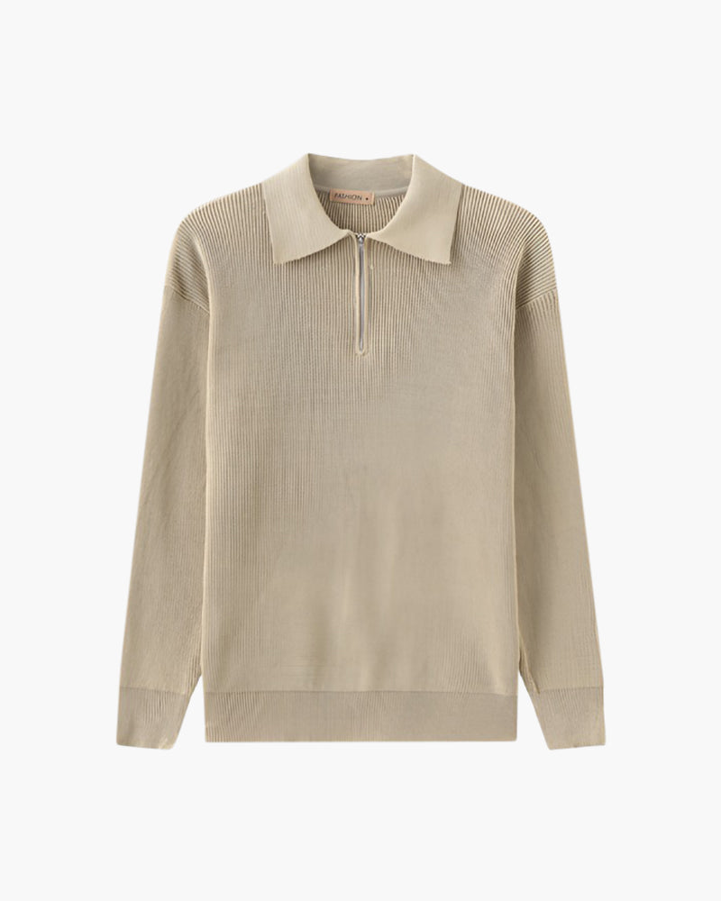 Maglione a Mezza Zip Elegante | Stile Classico e Comfort