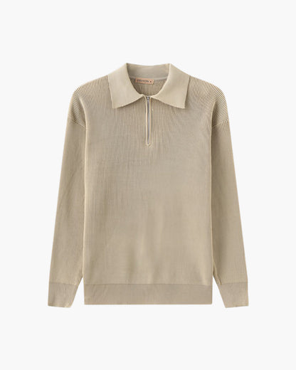 Maglione a Mezza Zip Elegante | Stile Classico e Comfort