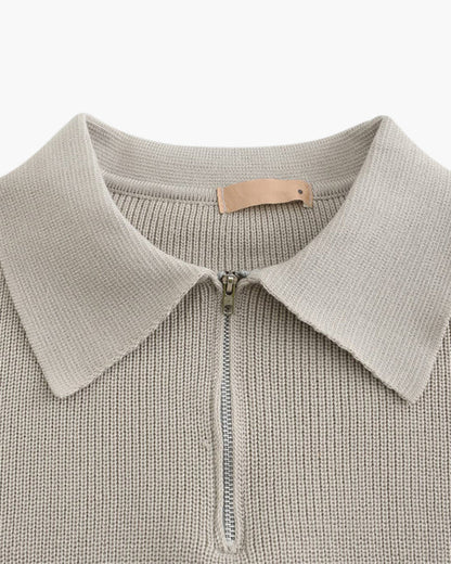 Maglione a Mezza Zip Elegante | Stile Classico e Comfort