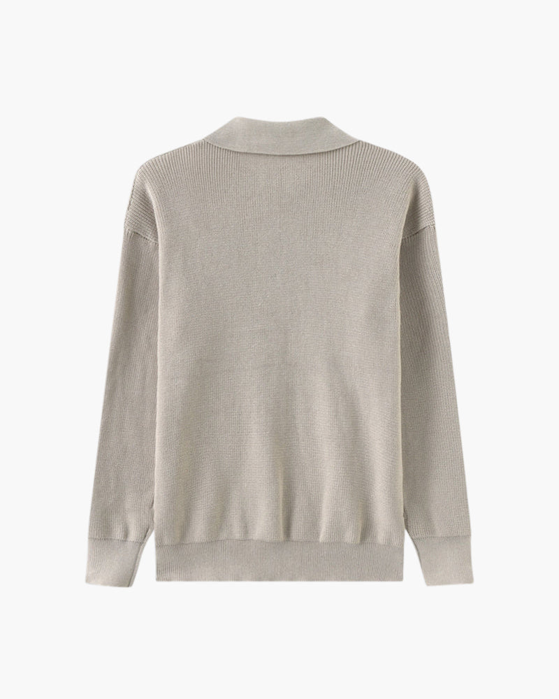 Maglione a Mezza Zip Elegante | Stile Classico e Comfort