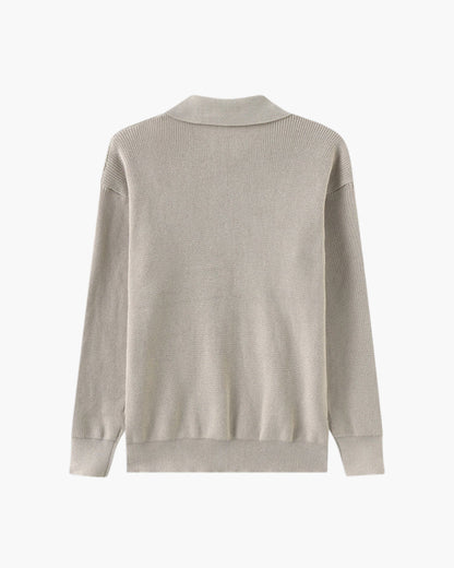 Maglione a Mezza Zip Elegante | Stile Classico e Comfort