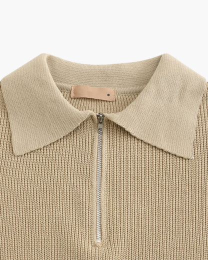 Maglione a Mezza Zip Elegante | Stile Classico e Comfort