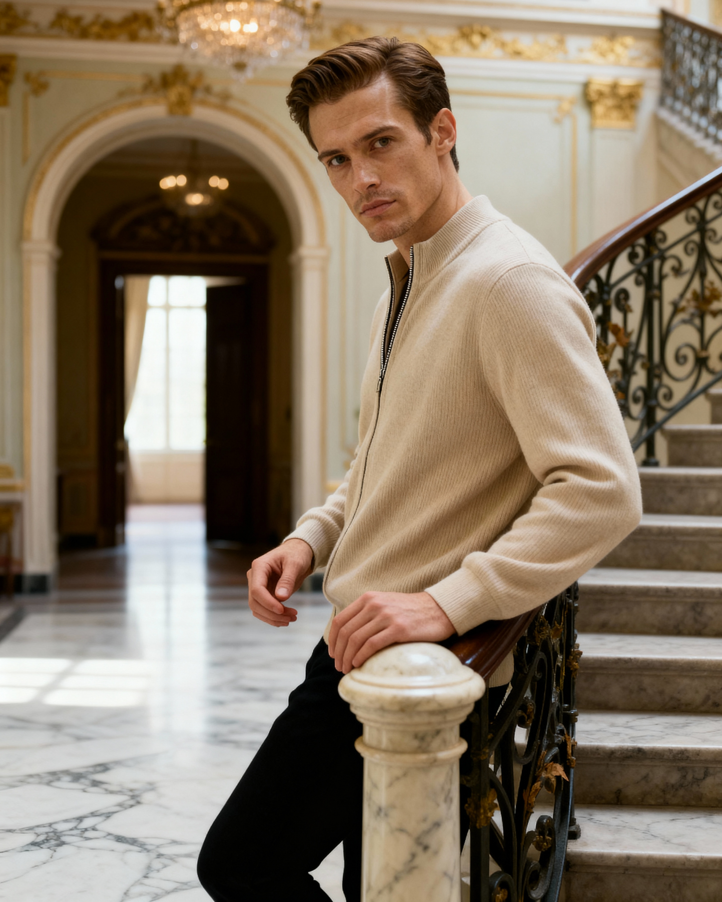 Maglione con Zip Elegante | Comfort Quotidiano e Stile Pulito