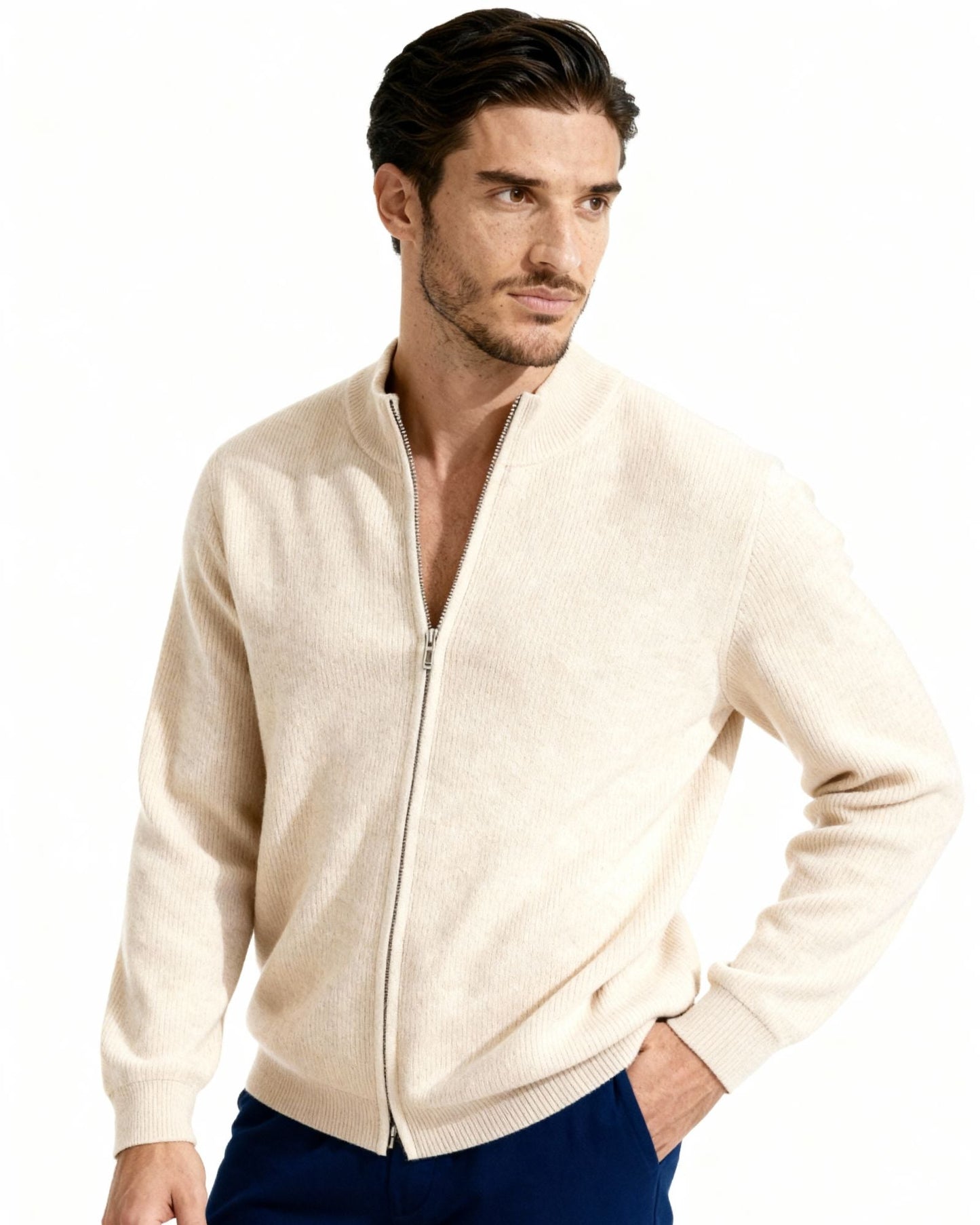 Maglione con Zip Elegante | Comfort Quotidiano e Stile Pulito