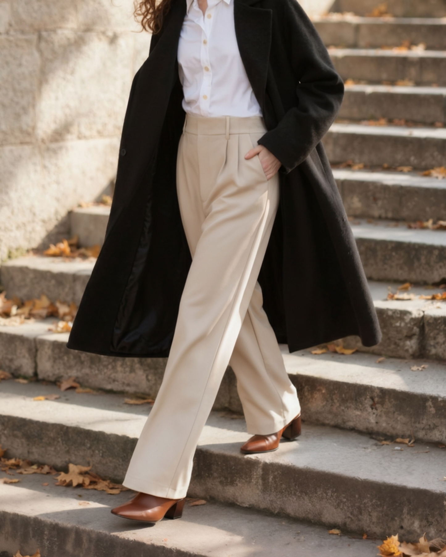 Pantaloni a Gamba Larga Donna | Vestibilità Elegante
