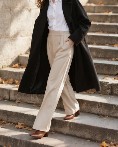 Pantaloni a Gamba Larga Donna | Vestibilità Elegante