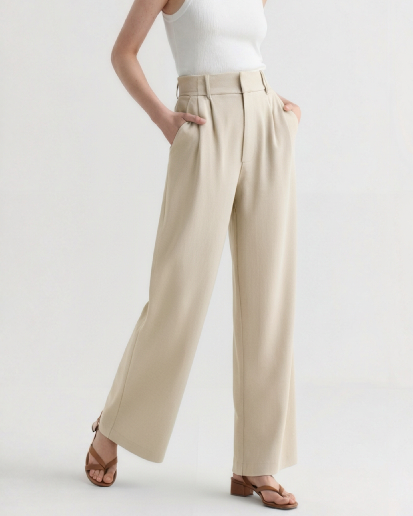 Pantaloni a Gamba Larga Donna | Vestibilità Elegante