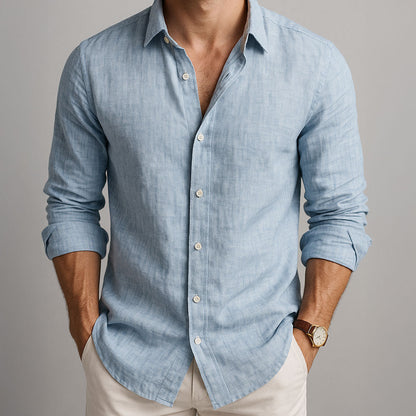 Camicia in Lino Traspirante | Stile Essenziale Leggero