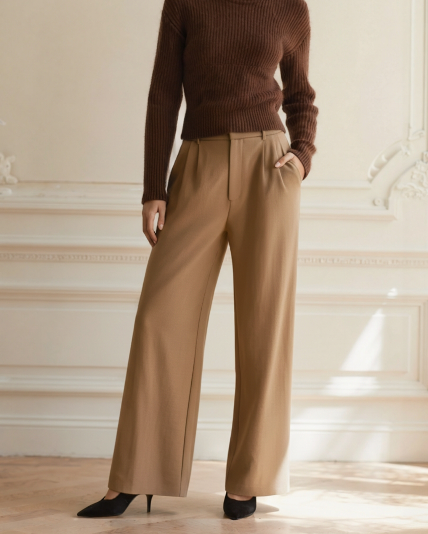 Pantaloni a Gamba Larga Donna | Vestibilità Elegante