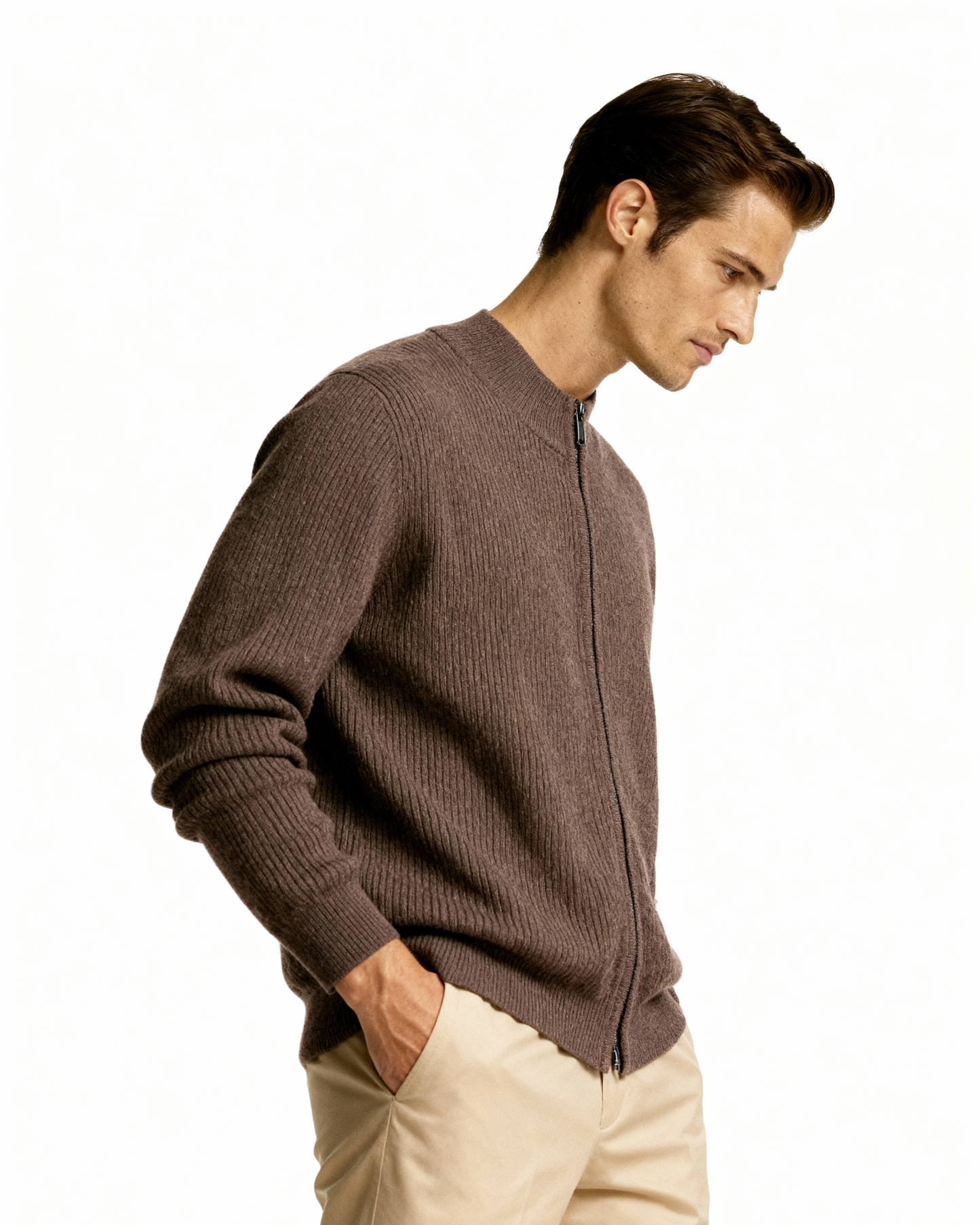 Maglione con Zip Elegante | Comfort Quotidiano e Stile Pulito