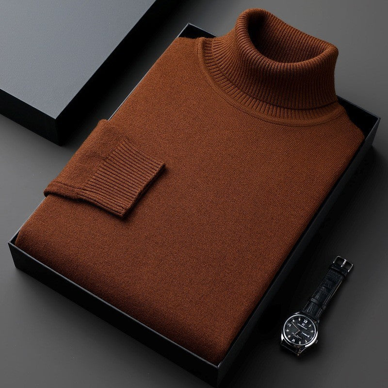 Maglione Collo Alto in Viscosa Stretch | Comfort Elegante