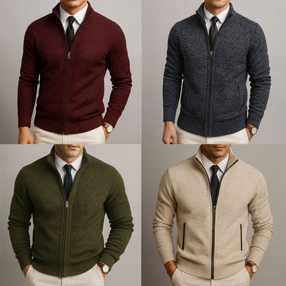 Cardigan in Lana con Zip | Eleganza e Comfort Su Misura