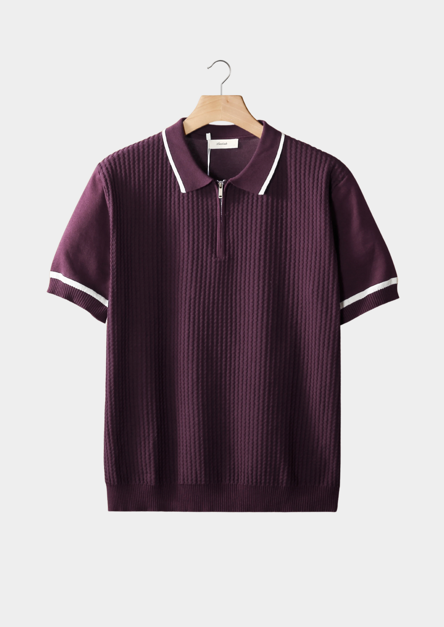 Polo con Zip e Texture in Rilievo | Stile Estivo Moderno