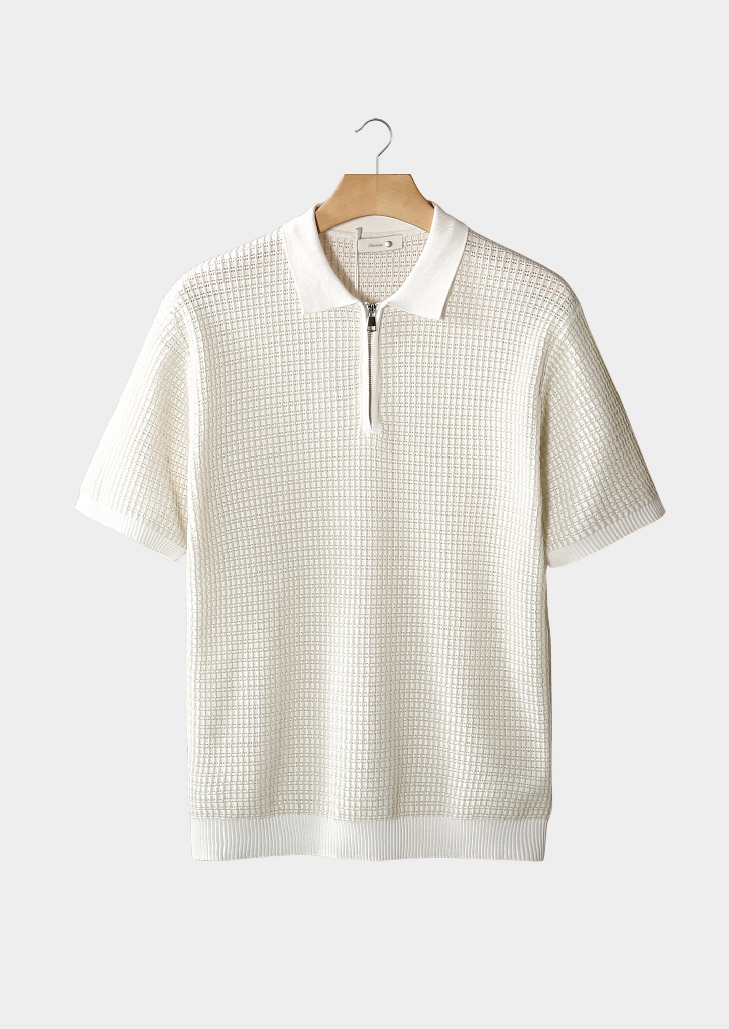 Polo con Zip e Maniche Corte con Vestibilità Regolare | Ideale per Look Estivo Casual