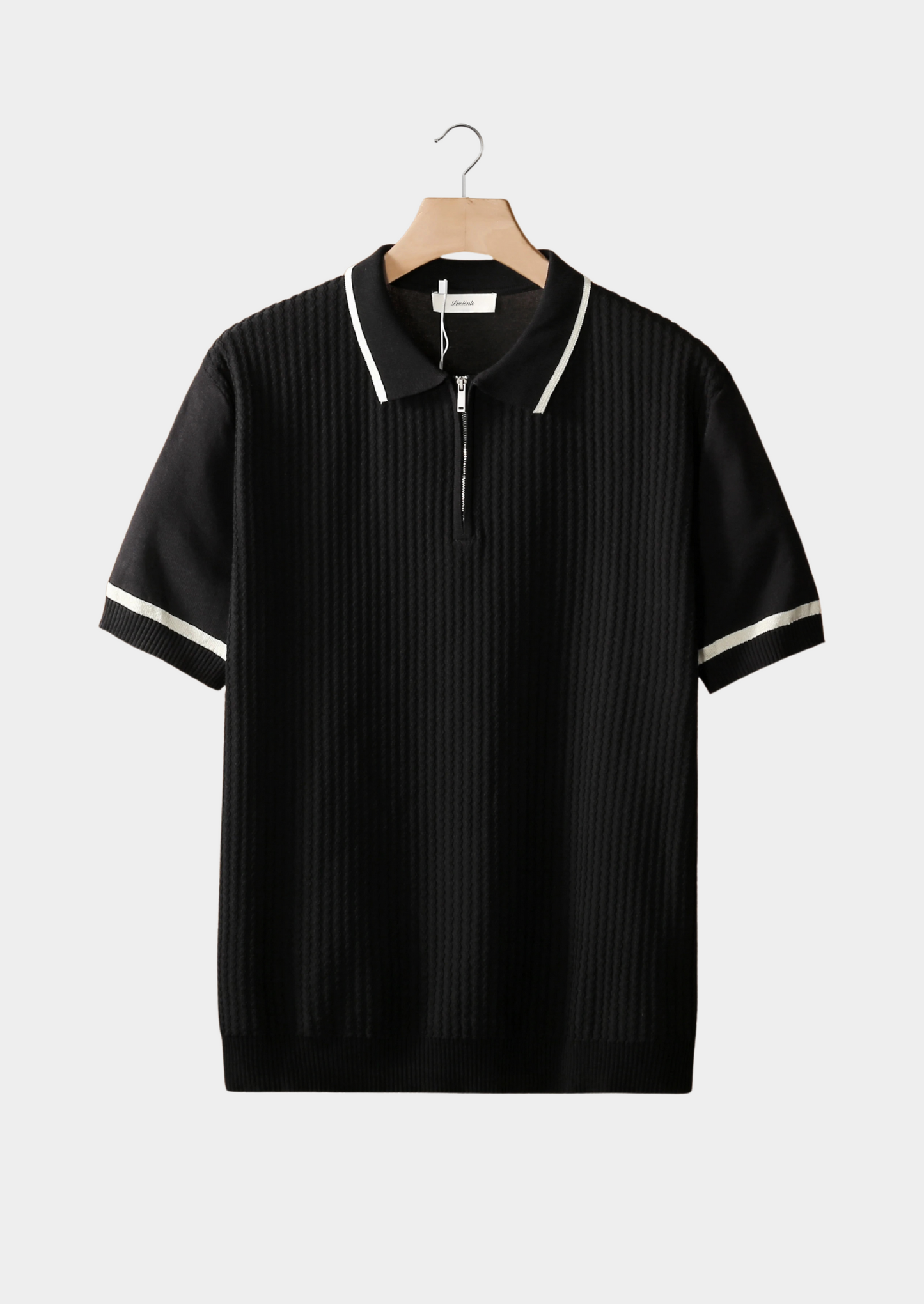 Polo con Zip e Texture Nido d’Ape | Stile Estivo Moderno