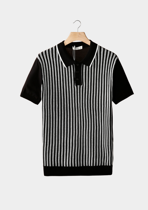 Polo a Righe Verticali in Tessuto Leggero | Stile Estivo