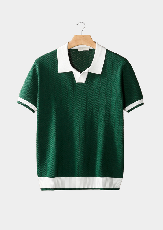 Polo con Colletto Aperto e Maniche Corte con Vestibilità Regolare | Ideale per Look Casual Estivo