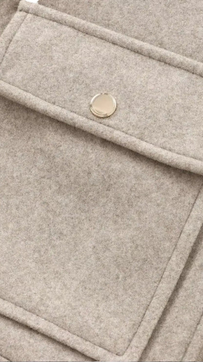 Giacca con Zip e Colletto a Revers con Vestibilità Svasata | Ideale per Uso Quotidiano e Lavoro