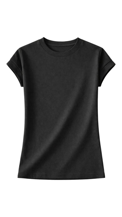 T-Shirt con Collo O e Maniche Corte in Cotone Mercerizzato | Ideale per Uso Quotidiano