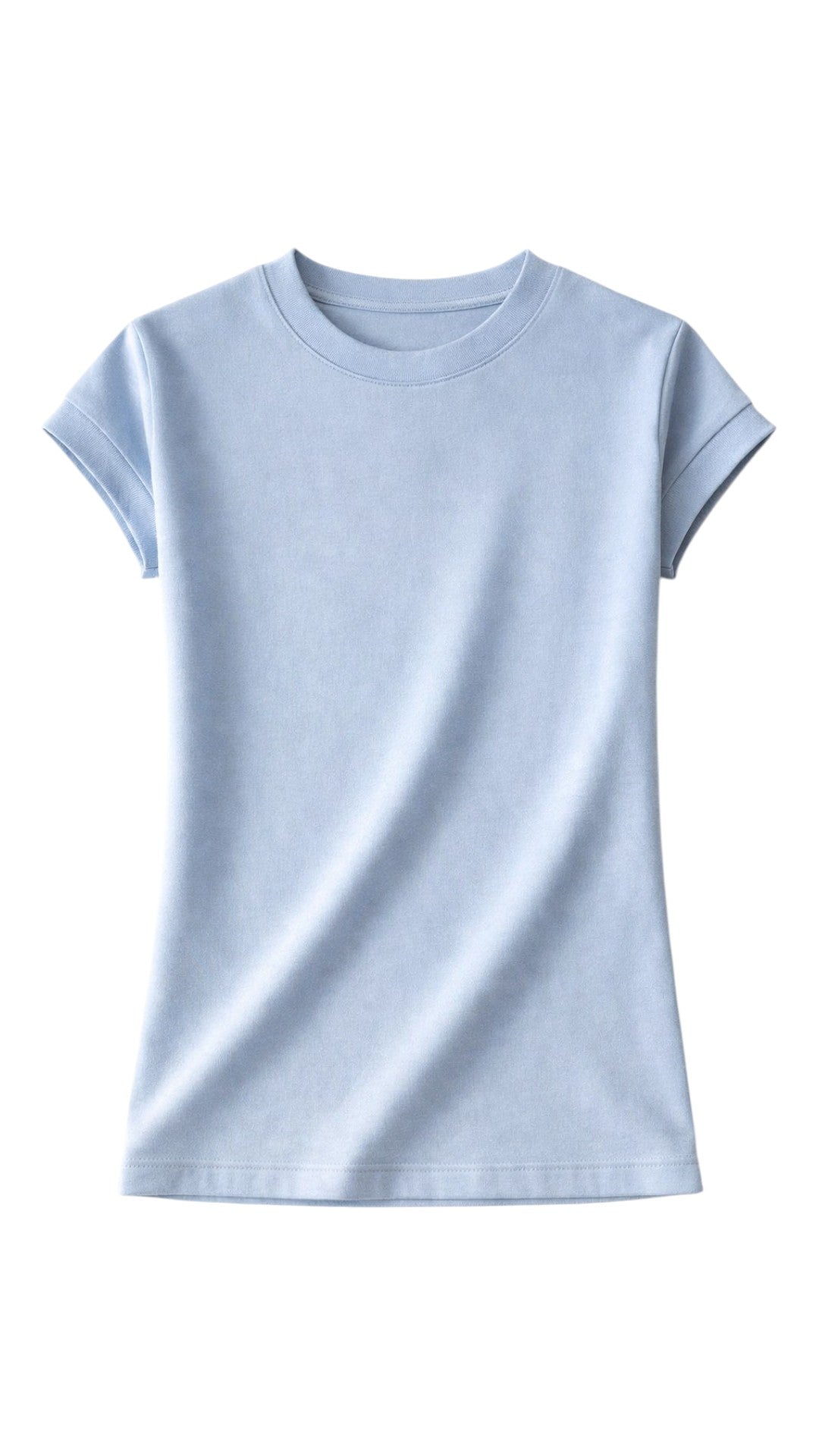 T-Shirt con Collo O e Maniche Corte in Cotone Mercerizzato | Ideale per Uso Quotidiano