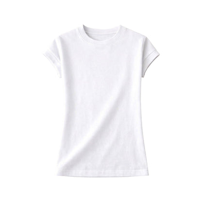 T-Shirt con Collo O e Maniche Corte in Cotone Mercerizzato | Ideale per Uso Quotidiano